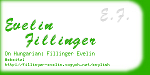evelin fillinger business card